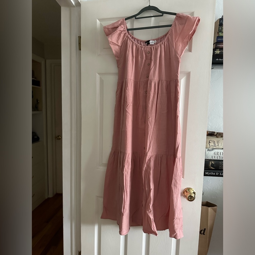 Piper & Scoot pink maxi dress